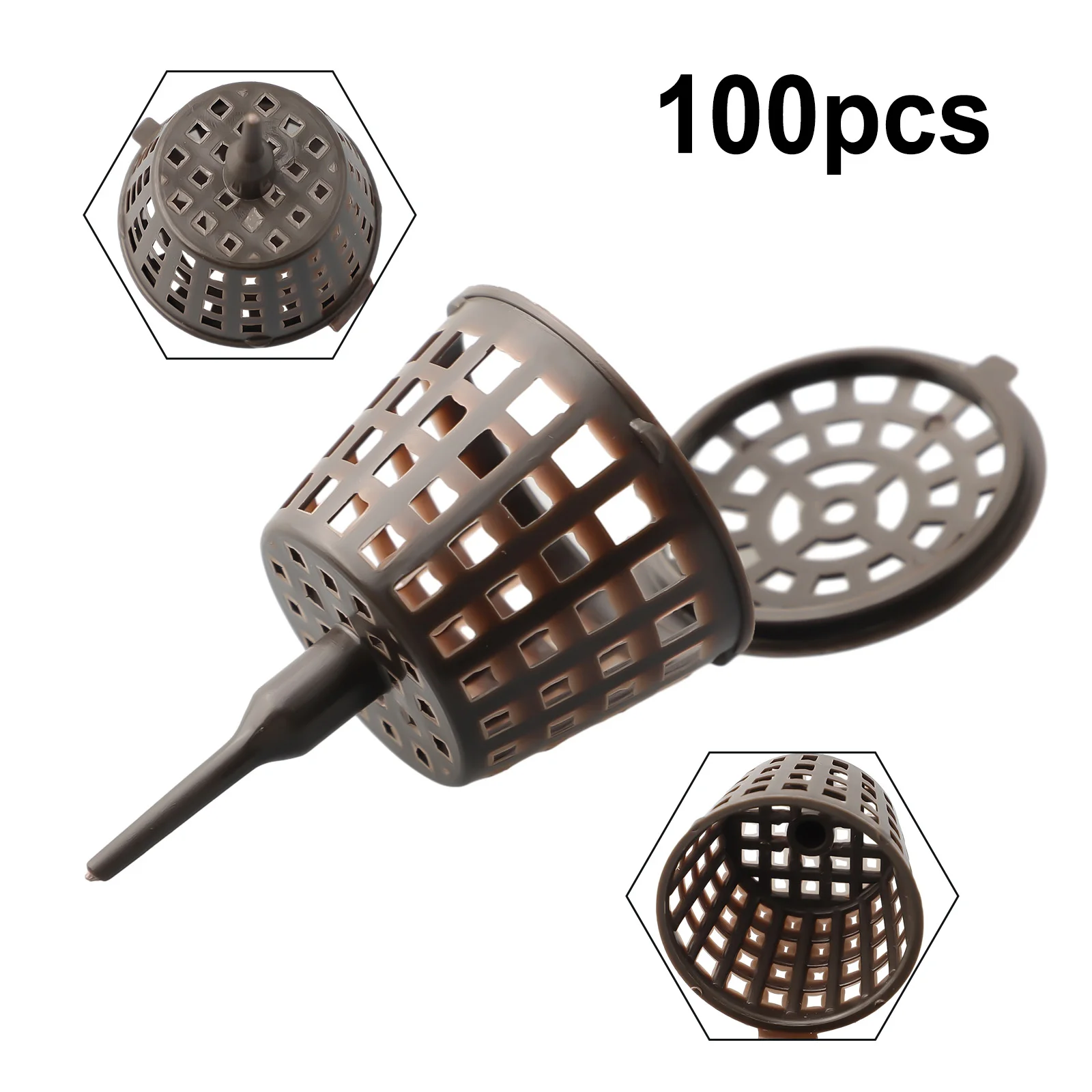 Plant Fertilizer Baskets With Lid Orchid Cultivate Park Root Nursery Pots Bonsai Portable Automatic Fertilizer Pot Box 100Pcs fertilizer basket box