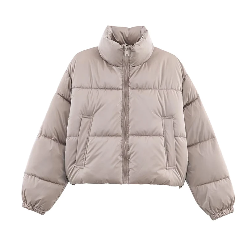 Women's Jacket New High Collar Cotton-Padded Jacket Thickening Warm Short Parkas Coat Winter Jackets for Women Casual Outerwear