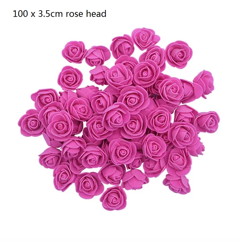 100pcs rose red