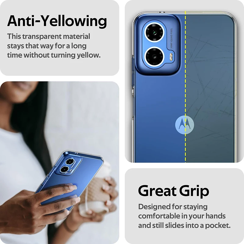 Silicone Soft Clear Case For Motorola Edge 50 40 30 20 Pro Lite G24 G54 G84 G53 G73 G13 G62 G52 G42 Transparent Cover phone case phone protector cover