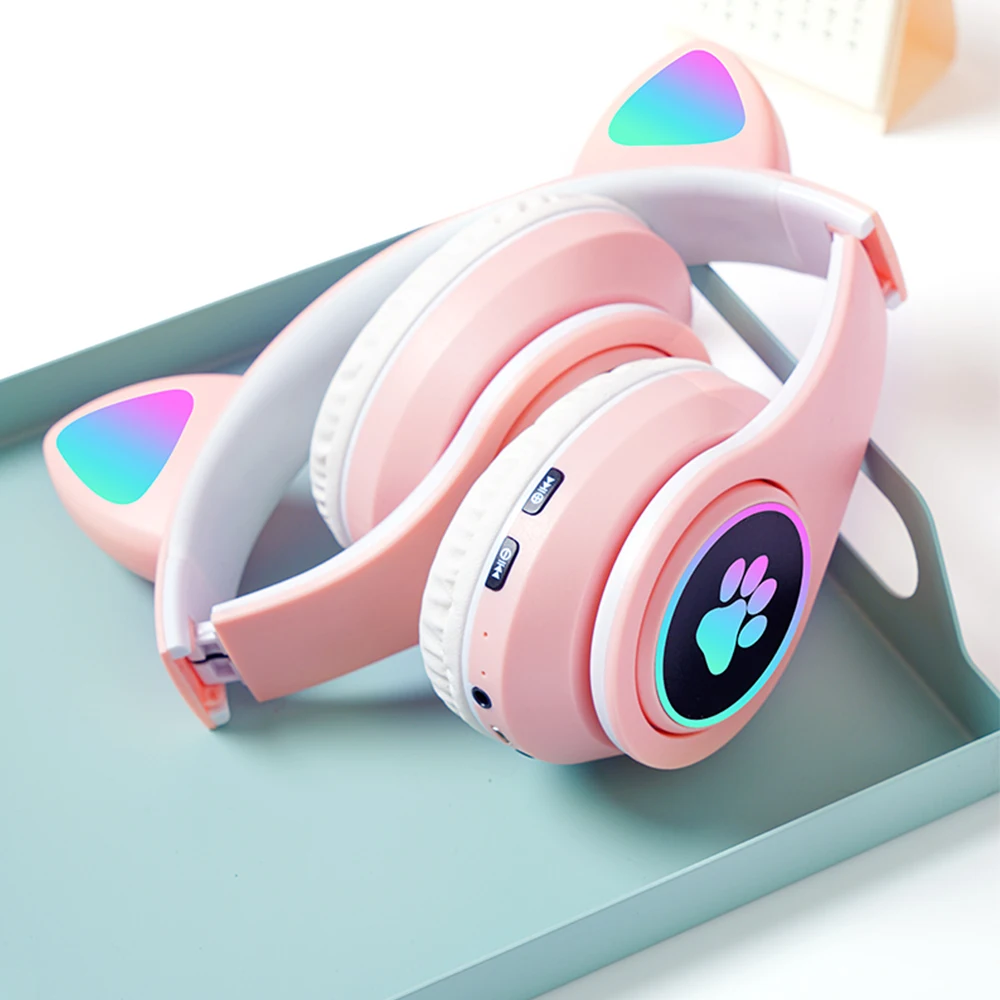 Bluetooth Headphones Cat Ears