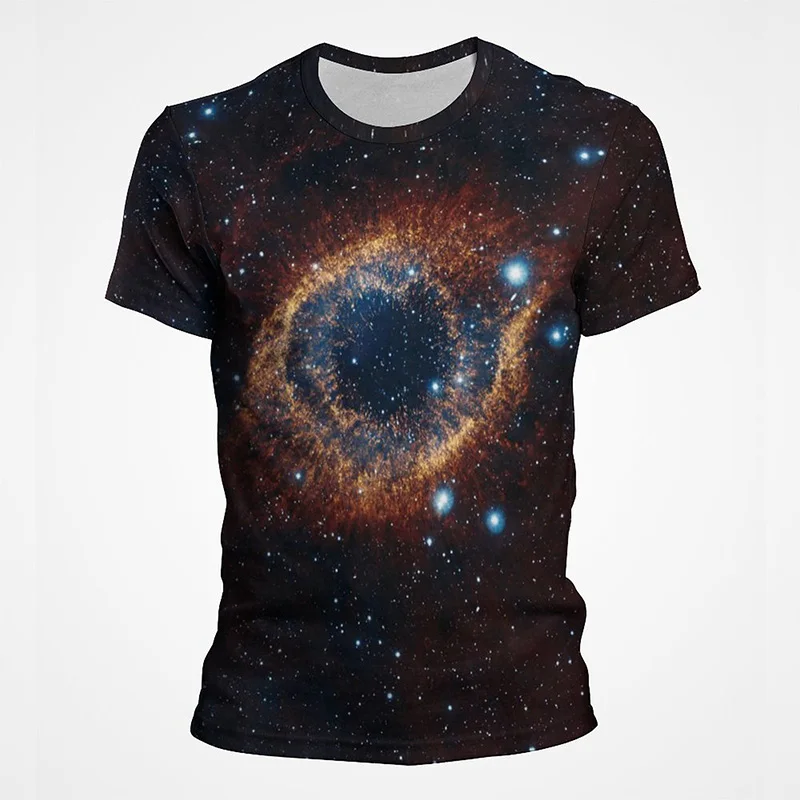 

Fashion Universe Planet Pattern T Shirt For Men 3d Full Printing Funny Short Sleeve Plus Size Streetwear Tee Tops Ropa Hombre