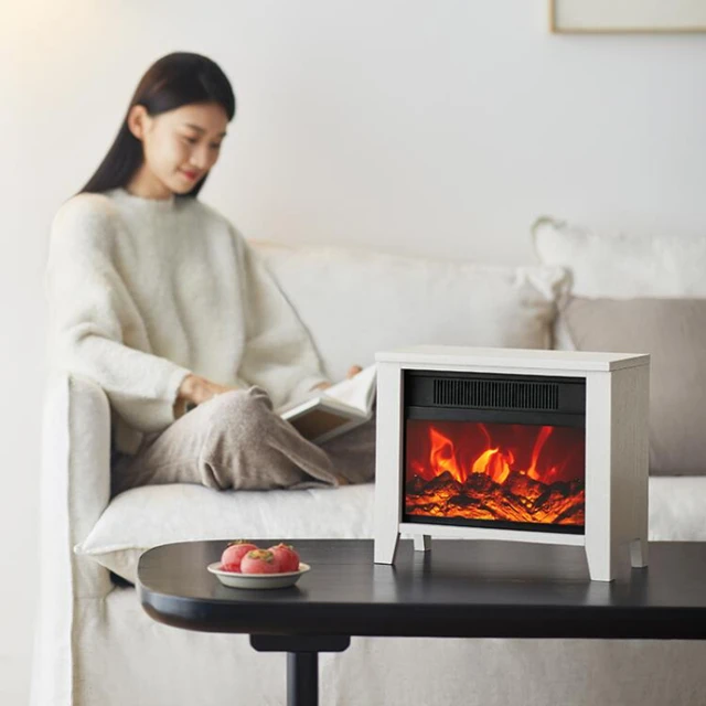 Nordic Desktop Wood Cabinet Heaters Atmosphere Lamp Electric Fireplaces  with 3d Fire Home Simulation Flame Electric Fireplace - AliExpress