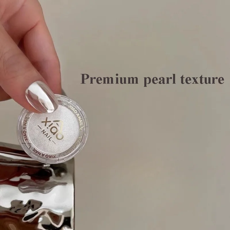 Moonlight Mirror Fine Nails Glitter 1jar Plating Aurora Chrome Nail Powder High-Gloss Pigment Aurora Pearl Rubbing Dust Chrome nail powder nail glitter nail pigment