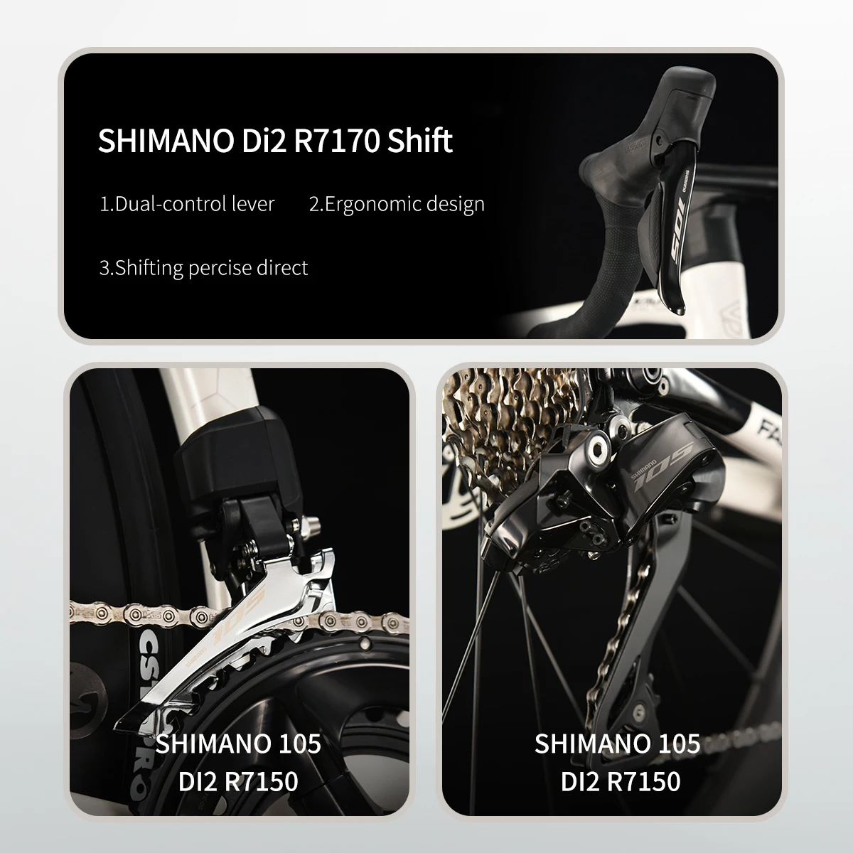 SAVA C7 Road Bicycle 105 Di2 Electronic Groupset Hydraulic Brake 24 Speed - Image 5