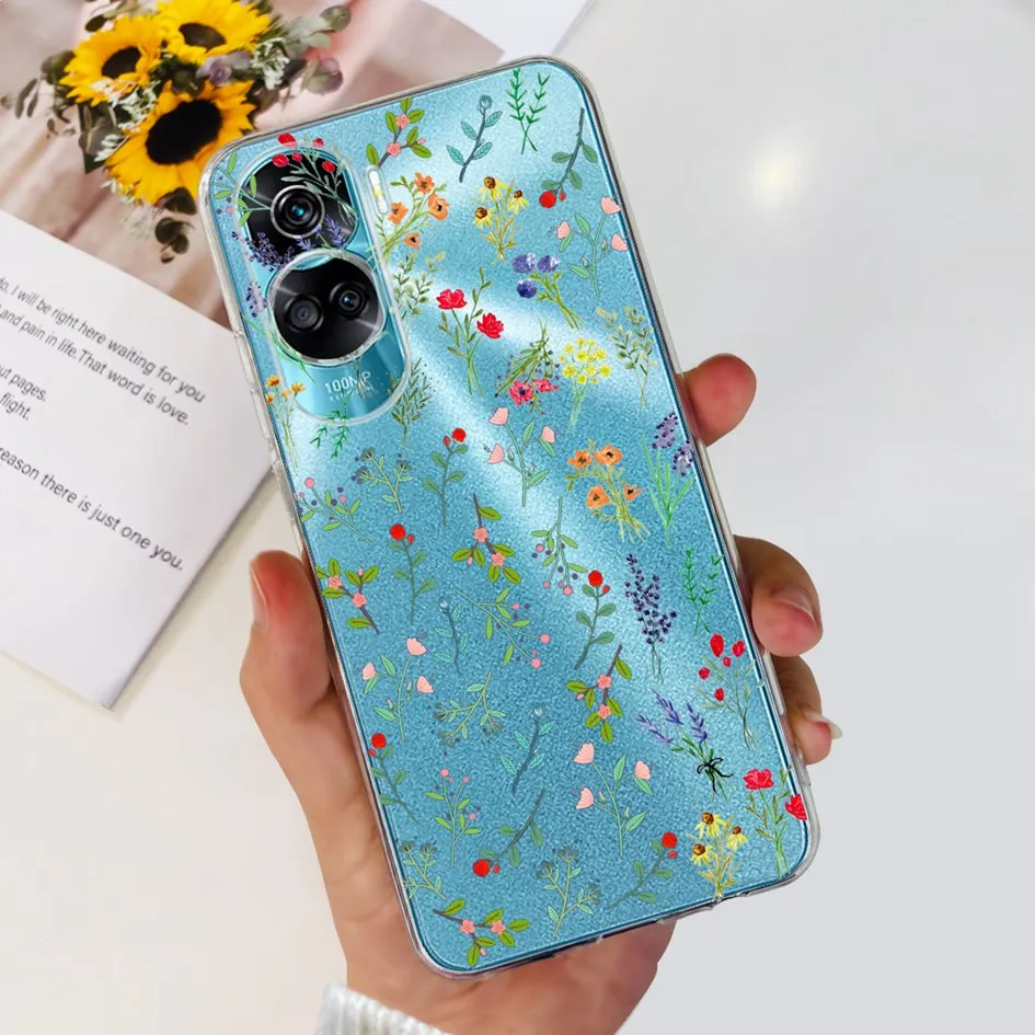 Stylish Pattern Soft Silicone Clear Back Cover