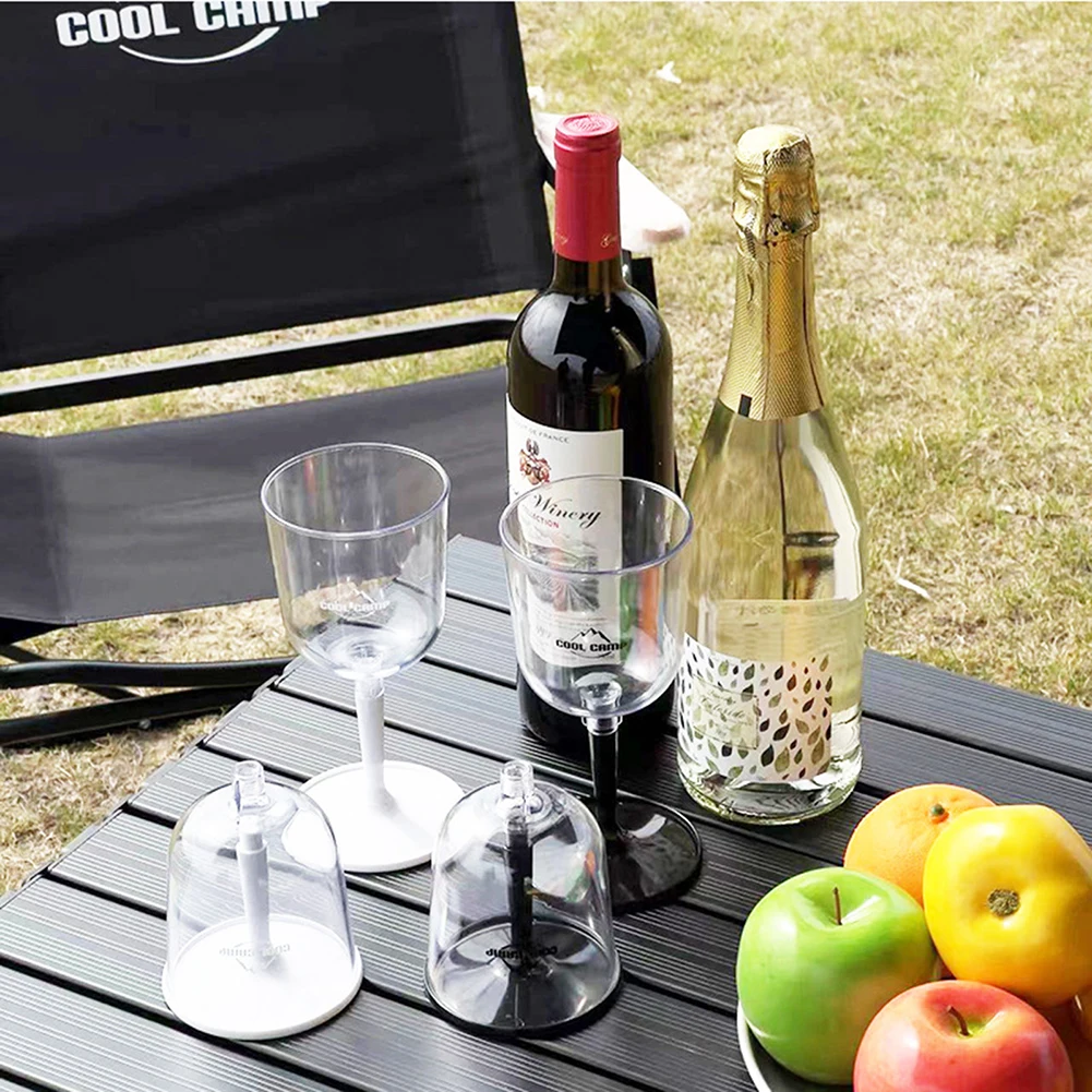 Description Picture 6 of itemResin Collapsible Wine Glass Portable Detachable Plastic Wine Glasses Fall Resistance Shatterproof Reusable for Camping Outdoor