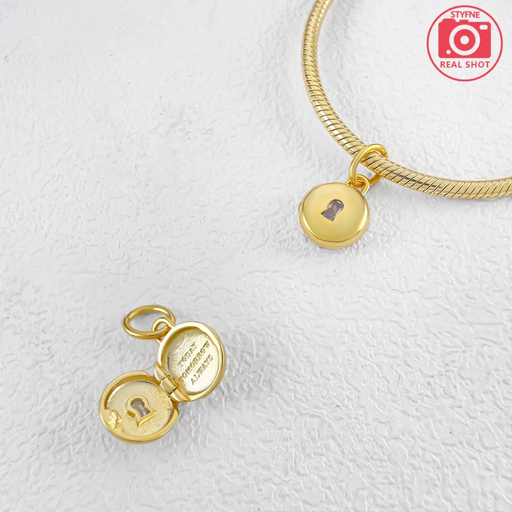 2025 Collection of Valentine's Day Gift Brand ME Wire Heart Medallion Dangle Charm Fit Women's Original Bracelets and Ne 3