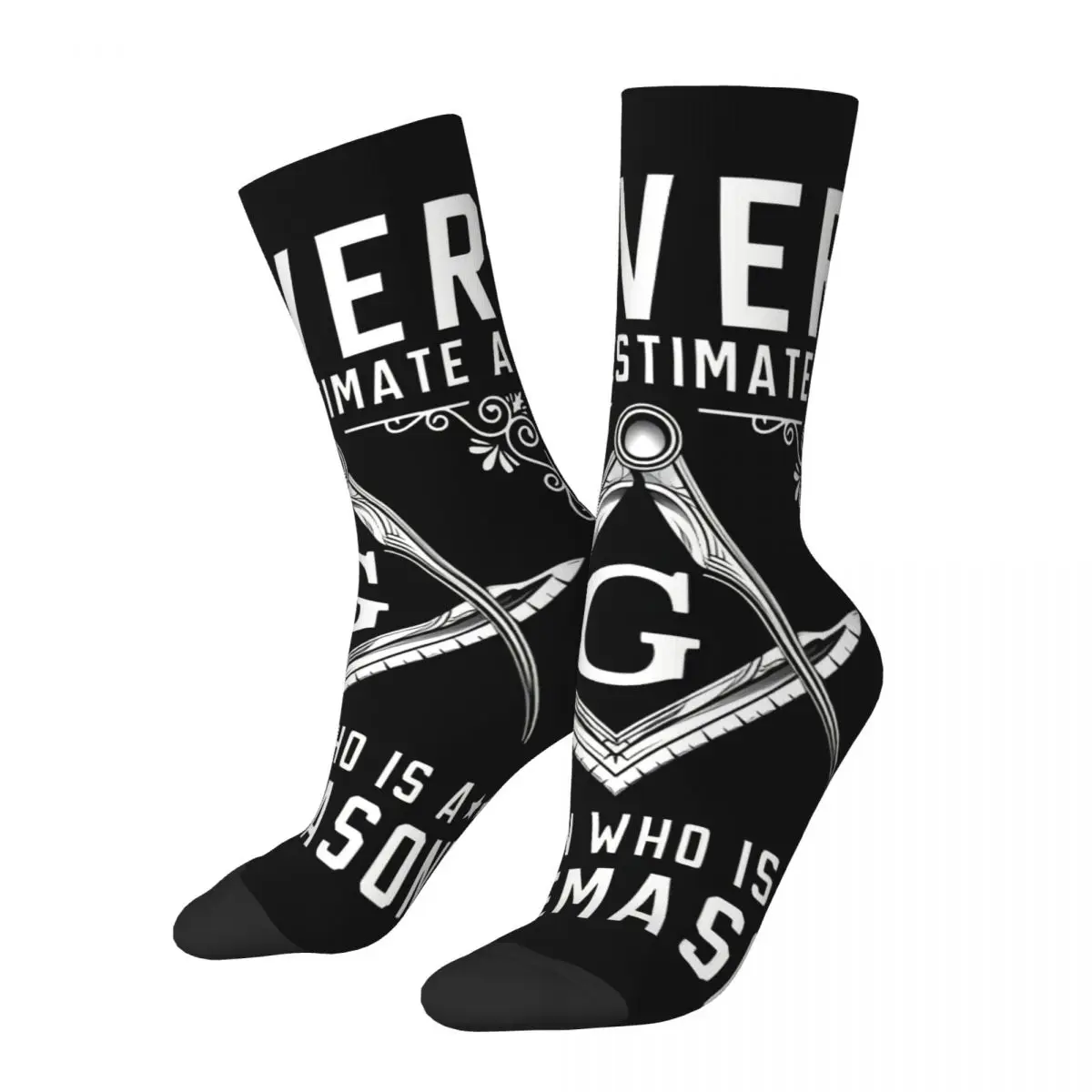 

A Man Who Is Freemason Freemason Pattern Socks Male Mens Women Summer Stockings Hip Hop