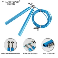 Speed Jump Rope Crossfit Men Women Kids Gym Workout Equipment Steel Wire Bearing Multiple Color Adjustable Fitness Training Tool 2