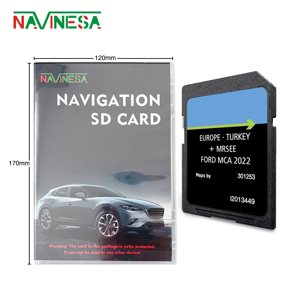 Mca 2022 Per Ford Focus 2010 Mappe Della Scheda Sd Naving Sat Nav Europa Germania Italia Polonia Francia Consegna Veloce