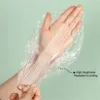 100pcs/200pcs Disposable Shower Cap Waterproof Bath Cap Essential Travel Accessory Supplies Bathroom Accessory 3