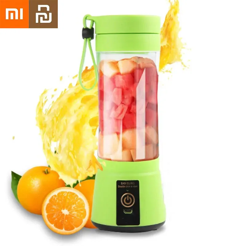 

Портативные блендеры Xiaomi Youpin для фруктового сока, летние электрические мини-бутылки для дома, USB, 6 лезвий, соковыжималка, стаканчик для кухни