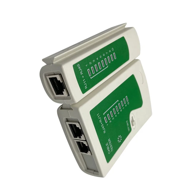 Testeur De Câbles Réseaux RJ45 RJ11 - Blanc/vert