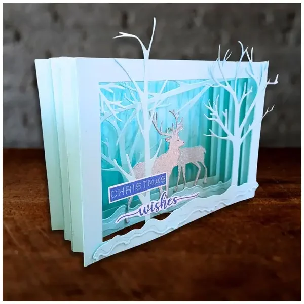 StampsVersatile Gift Bag Forest Landscape Woodland Metal Cutting Dies Silicone Scrapbooking Stencil Photo Album Card DIY Paper