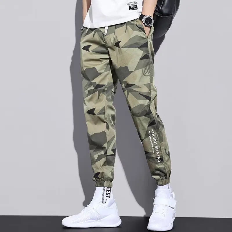 Men Pants Thin Fashion Casual Jogger Pants 2020 Streetwear Cargo Pants Men's Multi-pockets Trousers Fitness Gyms Sweatpants Mens