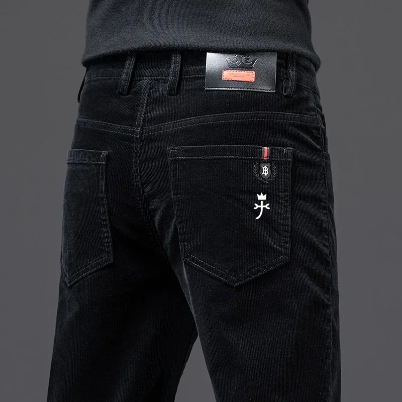 High Quality Golf Pants Men's Golf Wear Winter New Casual Pants Fashion Corduroy Keep Warm Straight Men Clothes