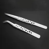 Industrial Tweezers Electronics Anti-static Precision Stainless Curved Straight Tip DlY Hand Tools Phone Repair JMNZ04 1
