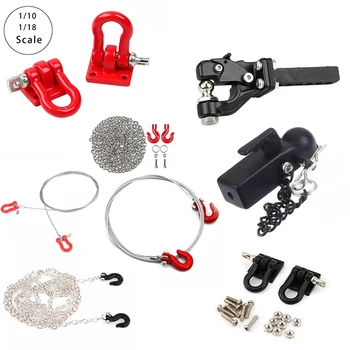 Rimorchio RC Decora Gancio di traino Accessori in metallo Aggiornamento per 1:10 RC Crawler Car Redcat Gen8 VS4-10 Axial SCX10 90046 AXI03007