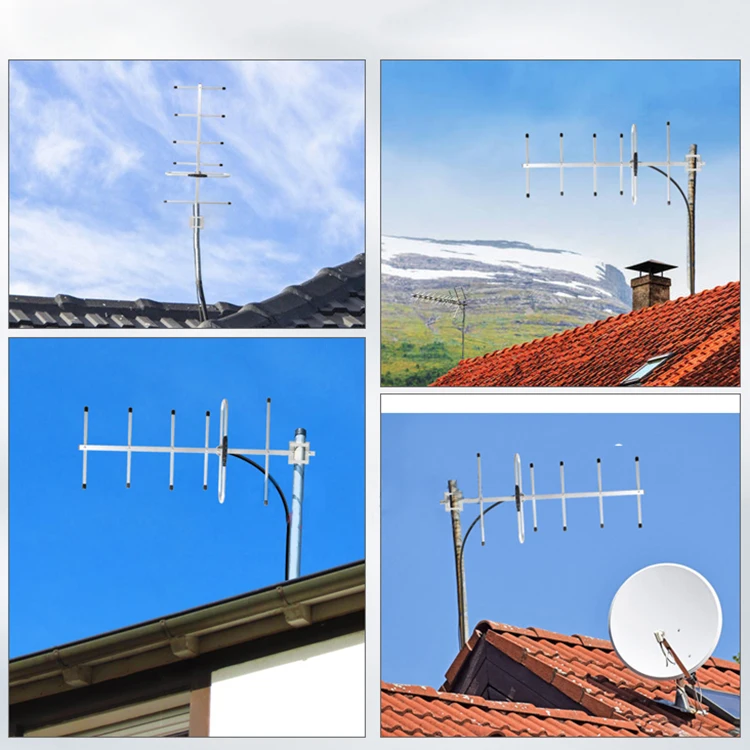 433 МГц Пассивный усилитель антенны Yagi наружная направленная антенна ...