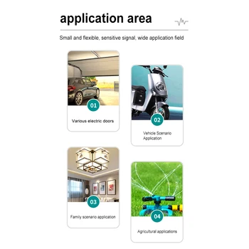 Code Copy Remote Control 315 MHz/433 MHz 4 Keys Copy Remote Control RF Transmitter for Electric Gate Garage Door 6