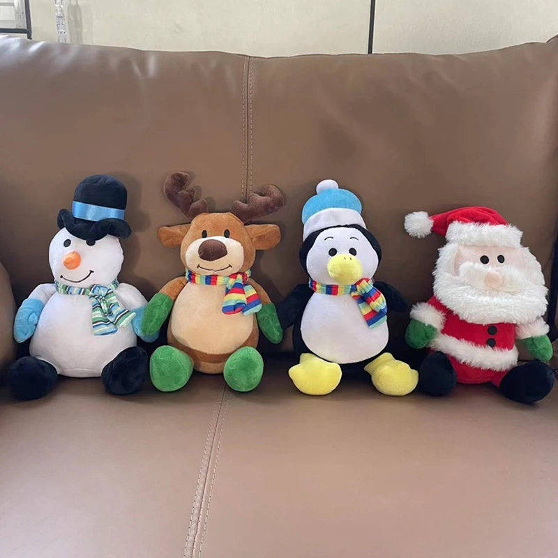 

Lovely Christmas Santa Claus Elk Snowman Plush Toys Stuffed Festival Doll Christmas Gifts For Children Kids Girls Decor