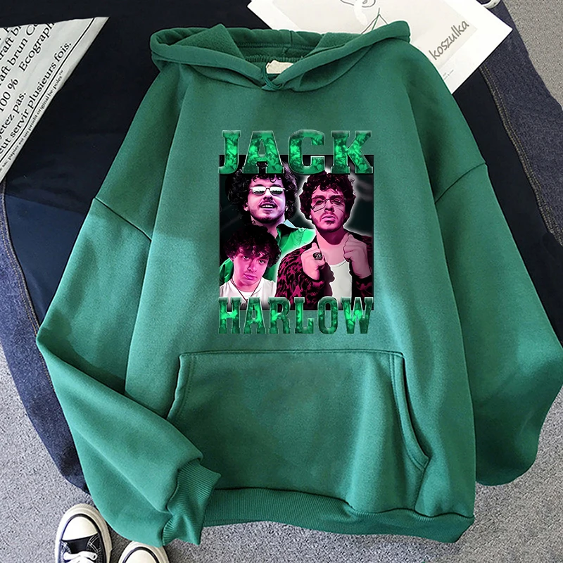 Jack Harlow Graphic Hoodies Winter Long Sleeve Sweatshirts Fleece Clothing Unisex Loose Pullovers Comfortable Crewneck Sudaderas