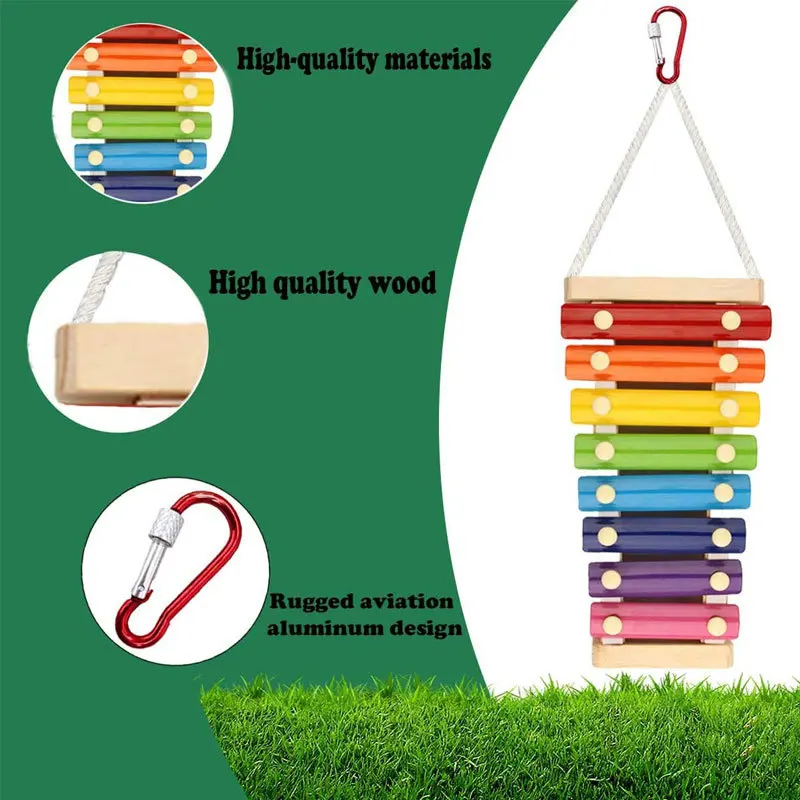 Chicken Toy Ringing Qin 7 Tone Factory Spot Parrot Toy Bird Supplies Utensils Bird Toys