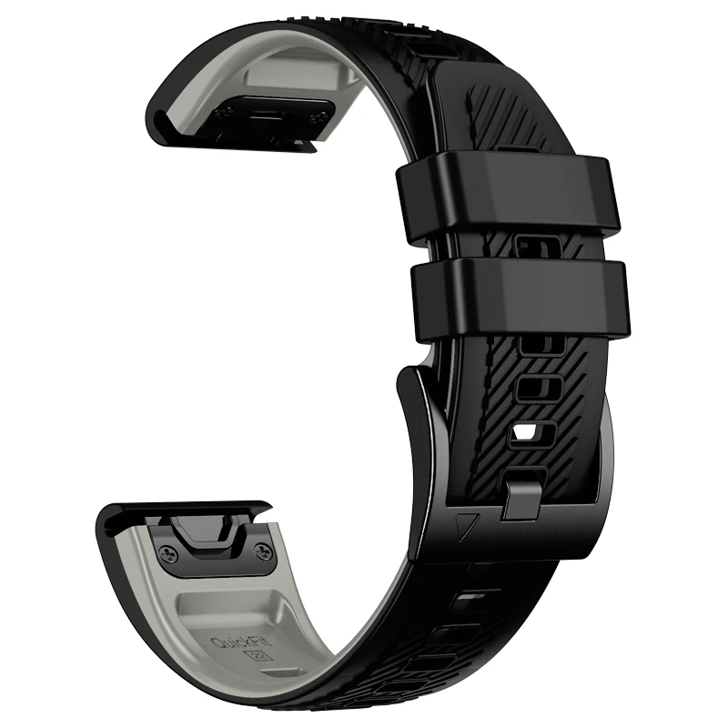 Cinghie Quickfit 22mm 26mm per Garmin Fenix 7X 7 Pro Solar 6X 6 Pro 5X 5 Plus cinturini cinturino in Silicone per Fenix 7 6 5