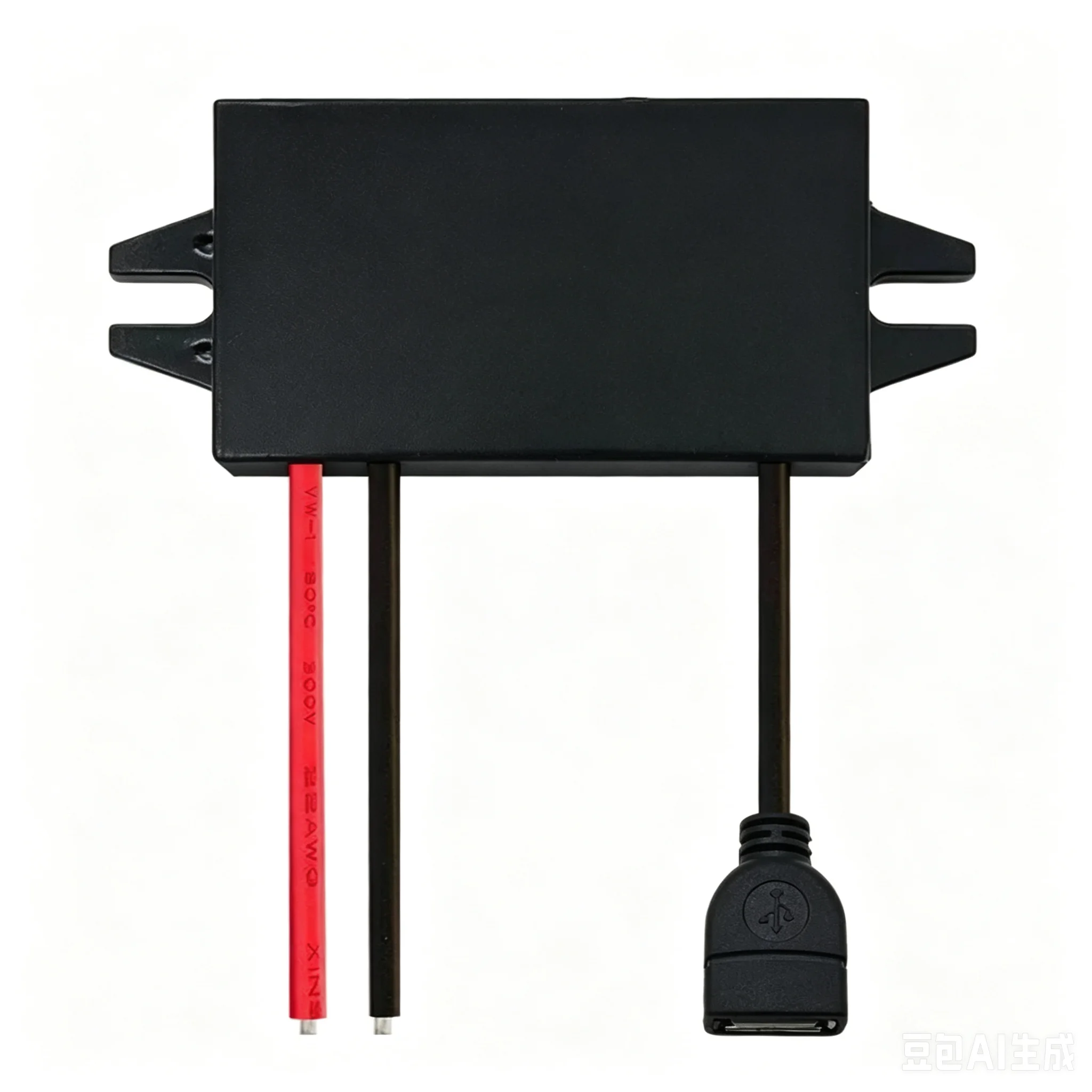 Waterproof Dual USB DC-DC Power Converter Module, 12V to 5V 3A 15W
