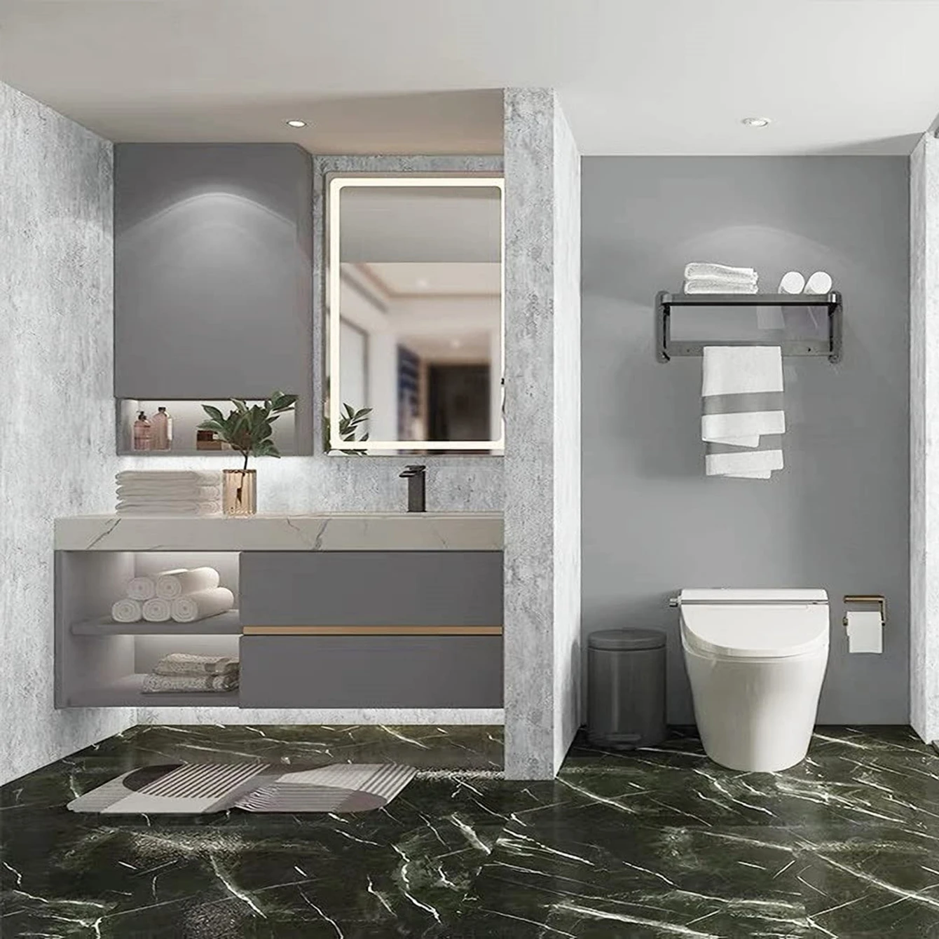 Description Picture 6 of itemMatte Thickened Solid Self adhesive Wallpaper for Walls In Rolls for Living Room Kitchen Furniture Wall Decor PVC Wall Stickers