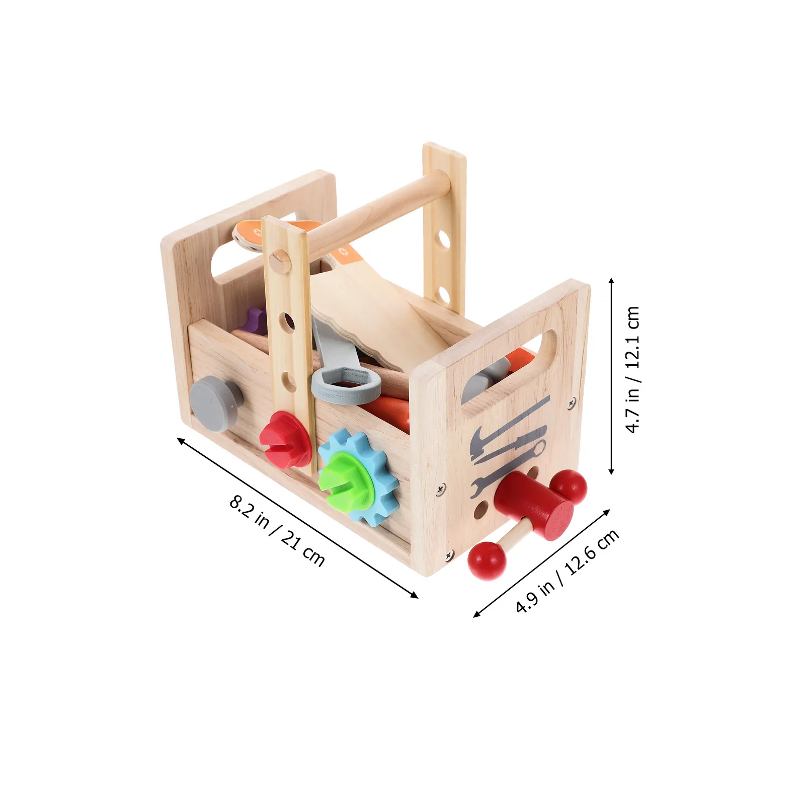 1 세트 나무 플라스틱 어린이 도구 키트 튼튼한 교육용 놀이 학습 세트  발달 선물 어린이 날 활동