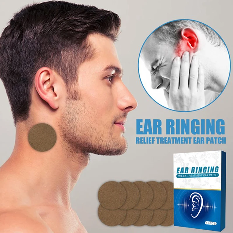 

10Pcs Relaxing Ear Patch Portable Tinnitus Treatment Patch Prevent Vomitng Improve Listening Anti Headache Ear Ringing Patch