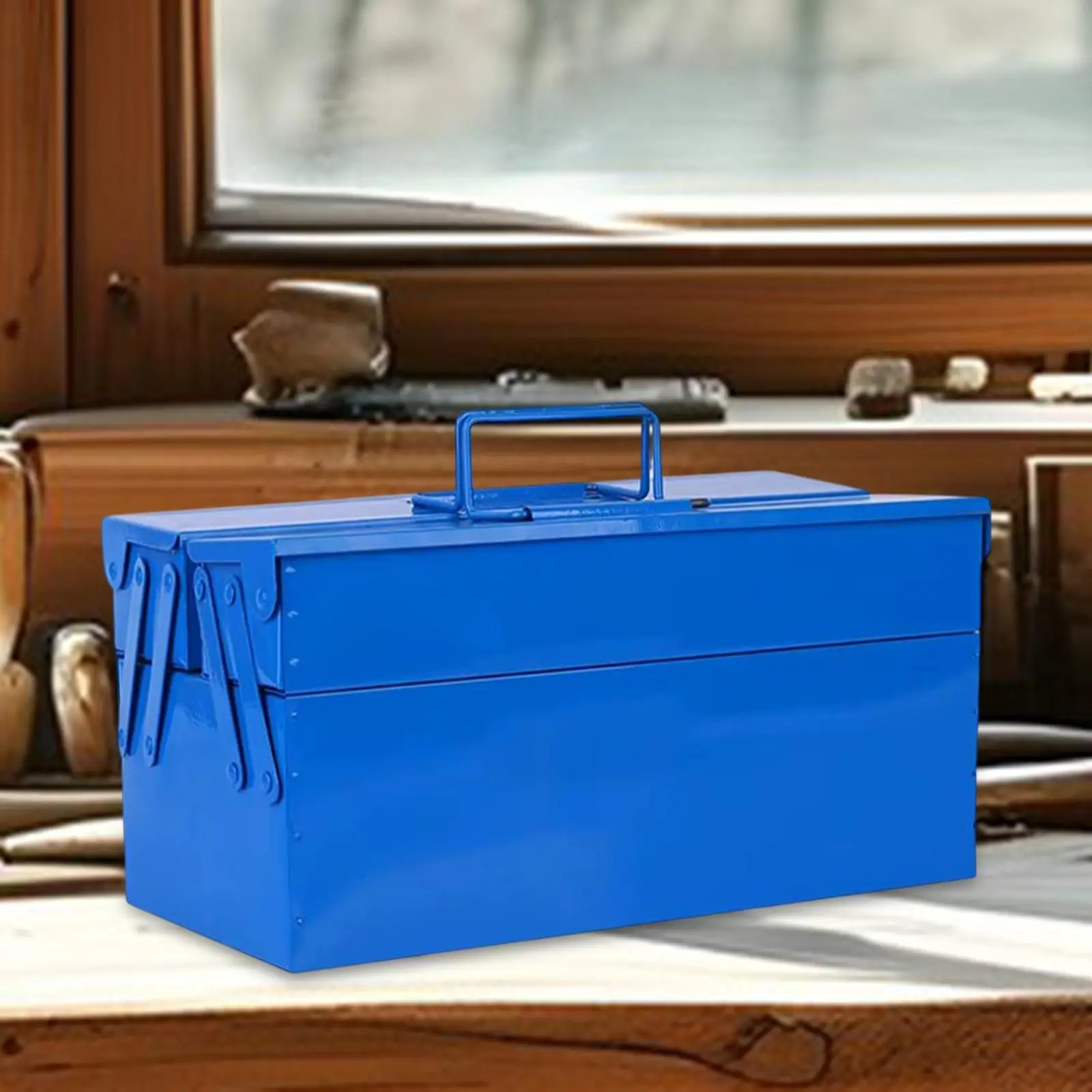 Metal Tool Box with Double Handle Container for Easy Classification Multipurpose Professional Suitcase Household Tool Organizer Metal Tool Box with Double Handle Container for Easy Classification Multipurpose Professional Suitcase Household Tool Organizer