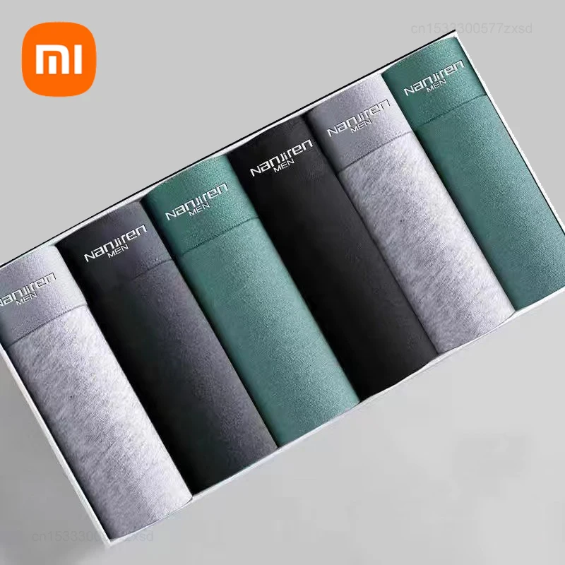 

Боксеры Xiaomi мужские из органического хлопка, повседневное нижнее белье, дышащие антибактериальные Бесшовные Удобные шорты, нижнее белье