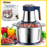 Stainless Steel Electric Chopper Meat Grinder Mincer Blenders For Kitchen Food Processor Multifunctional Kitchen Food Shredder 1