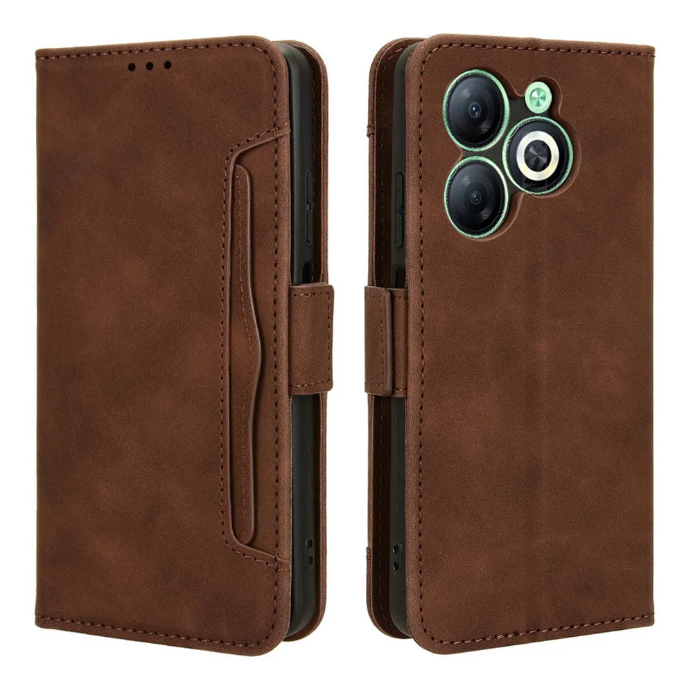 

For Infinix Smart 8 Luxury Case Portable Leather Wallet Funda Smart 7 HD Smart7 Plus Smart8 7HD Phone Cover Flip Book Shell Capa