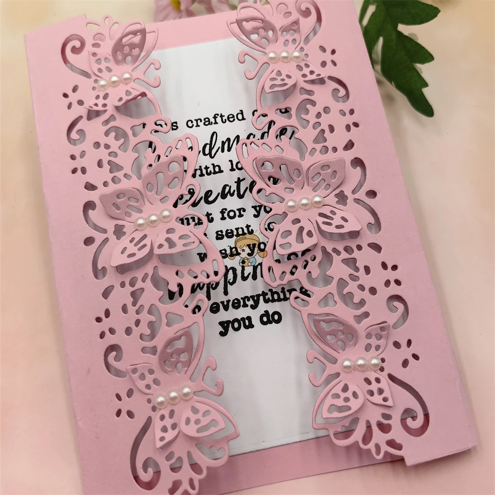 Fustella In Metale Per Scrapbooking: Cornice In Pizzo, 12x9 Cm, Acciaio Al Carbonio