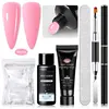 MEET ACROSS 5PCS/SET Extension Gel For Nails Finger Extension Gel Manicure Slip Solution Acrylic Nail Art Varnish DIY Tool 4