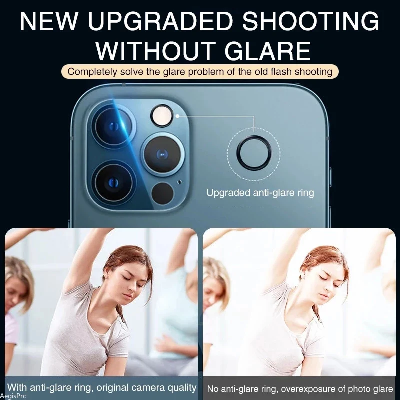 Premium HD Camera Lens Protection Glass Film - Full Coverage Protector