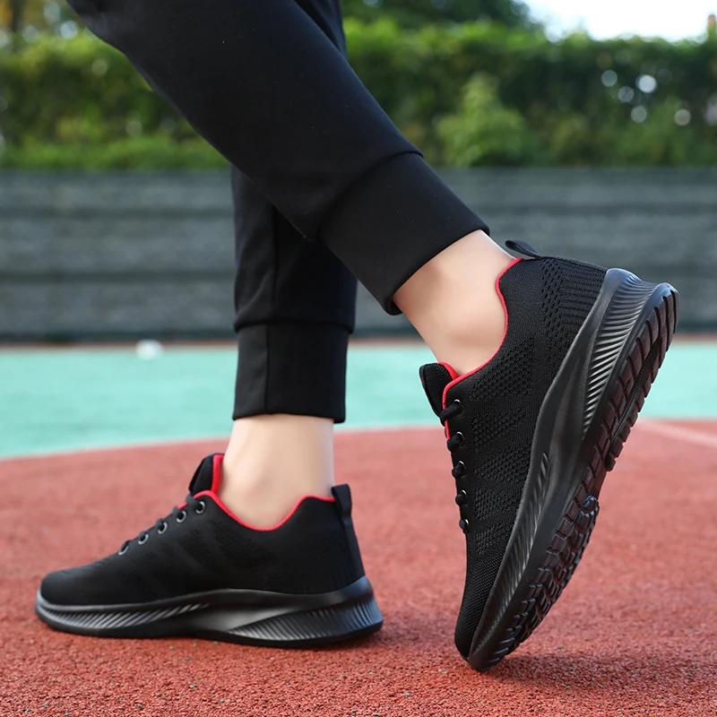 Men's Summer Lightweight Mesh Running Sneakers - Outdoor Sport and Fitness Shoes
