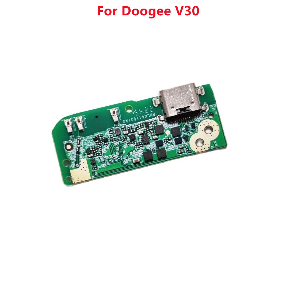 New Original USB Board Charging Dock Parts Board Plug Charger Port For Doogee V30 Smart Cell Phone 10pcs charger charging dock port usb fpc connector plug on board for samsung galaxy a82 a826 a826f a72 a725 a725ds a725f 78 pin