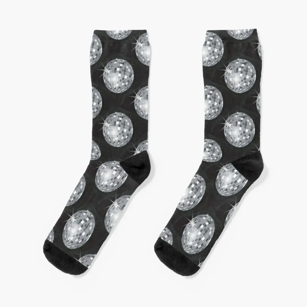 

silver disco ball Socks cotton anime halloween Socks Women's Men's