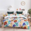 Customize Photo Logo Cotton Bedding Set Luxury Brand Duvet Cover Set with Pillowcase DIY Kids Adult Bed Set King Queen Size 3pcs 3