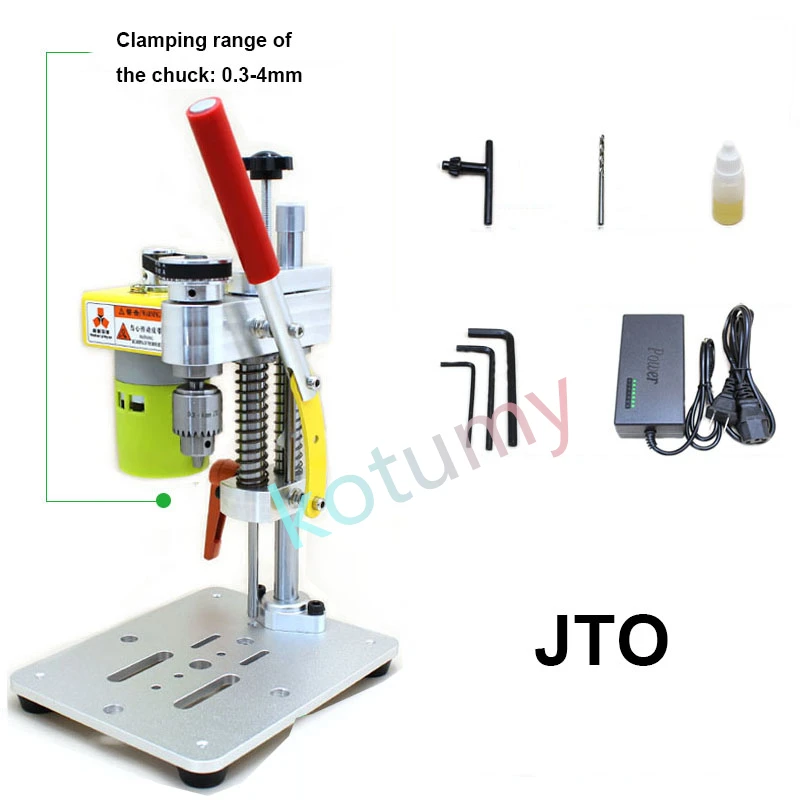 795 Motor B10 B12 JTO Metal Wooden DIY Crafts Tool Mini Drill Press Precision Table Drilling Machine Portable Benchtop Driller 6