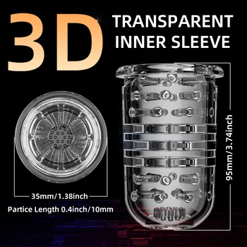 5 Modes Masturbation Automatic Piston Powerful Rotation Telescopic Masturbator Men One Button Speed Up Adult Goods Men