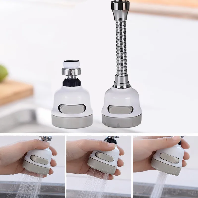 3 Modes Faucet Aerator Moveable Flexible Tap Head Shower Diffuser
