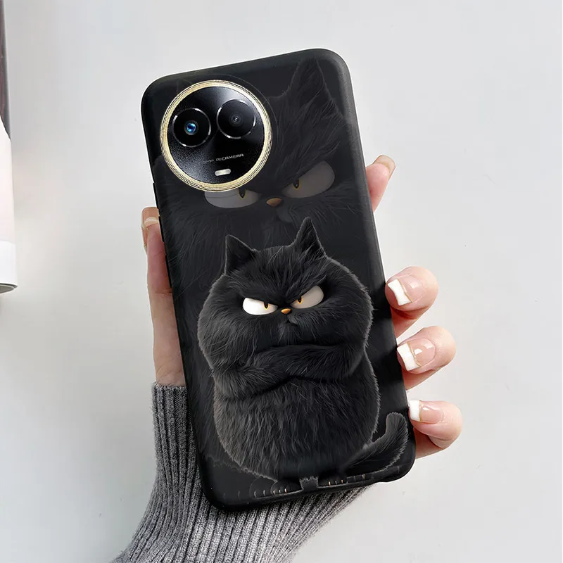 Cute Cartoon Cat and Funny Dog Silicone Phone Case Cover