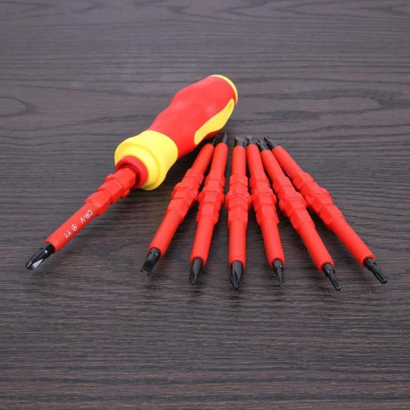 Description Picture 6 of item15PCS 380V/13PCS 1000V Changeable Insulated Screwdriver Set And Magnetic Slotted Bits Repair Tool Electrician Tools Set