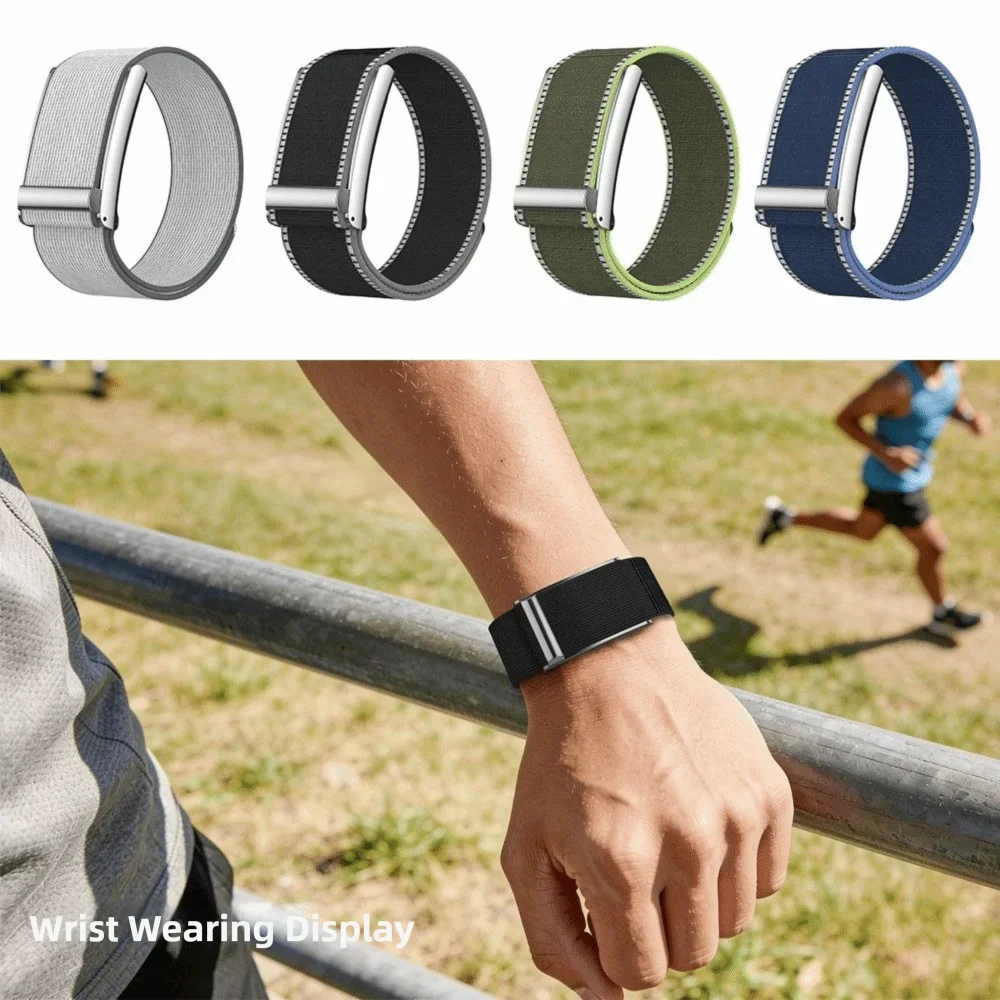 Adjustable Full-Coverage Nylon Strap with Leather Fastening - Water-Resistant Durable Armband Wristband